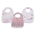 Bamboo Muslin Snap Bibs Under The Sea 3 Pack Soft Absorbent