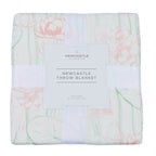 Bamboo Muslin Throw Blanket Water Lily Lightweight 50x70