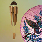 Bamboo Wind Chimes Handmade Hanging Big Bell Soothing Melodic Tones Indoor Outdoor Wall Hanging Wind Chimes Great As A Gift For Balcony Home Yard Garden Decorations For Mom Stevvex