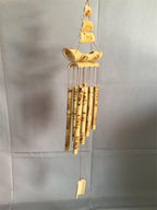 Bamboo Wind Chimes Pendant Balcony Outdoor Yard Garden Home Handmade Craft Wind Chimes With Rotating Hook Outdoor Decor Wind Chimes for Garden Patio Yard Home Antique Tubes Bell Handmade Wind Chime Wall Hanging Crafts Gift Stevvex