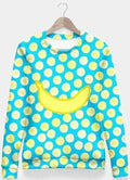 Banananana blue Bluza Fitted Waist Sweater Women - SJB-DIAMOND ELITES