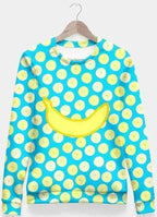 Banananana blue Bluza Fitted Waist Sweater Women - SJB-DIAMOND ELITES