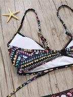 Bandage Bikini String Strappy Swim Wear Bathing Suit Swimsuit Beachwear Swimwear Women Bikini Women's Halter Bandage Bikini Strappy Bottom Two Piece Swimsuits Stevvex
