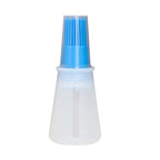 Barbecue Oil Brush Oil Dispenser with Brush High Temperature Resistant Silicone Seasoning Bottle Brush Kitchen Baking Gadgets  Barbecue Oil Brush Portable Oil Brush Temperature Resistant Silicone Oil Brush Stevvex