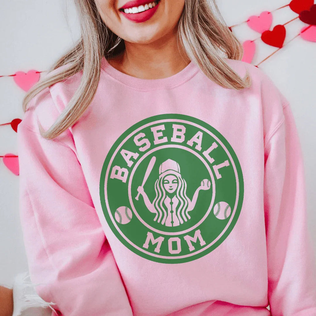 Baseball Mom Sweatshirt Peachy Sunday