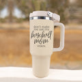 Baseball Mom Tumbler - Don't Make Me Use My Baseball Mom Voice 20oz BandsCo Straps