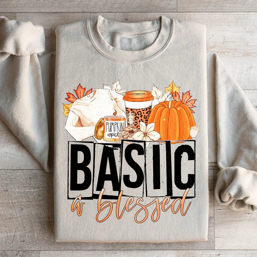 Basic & Blessed Sweatshirt Peachy Sunday