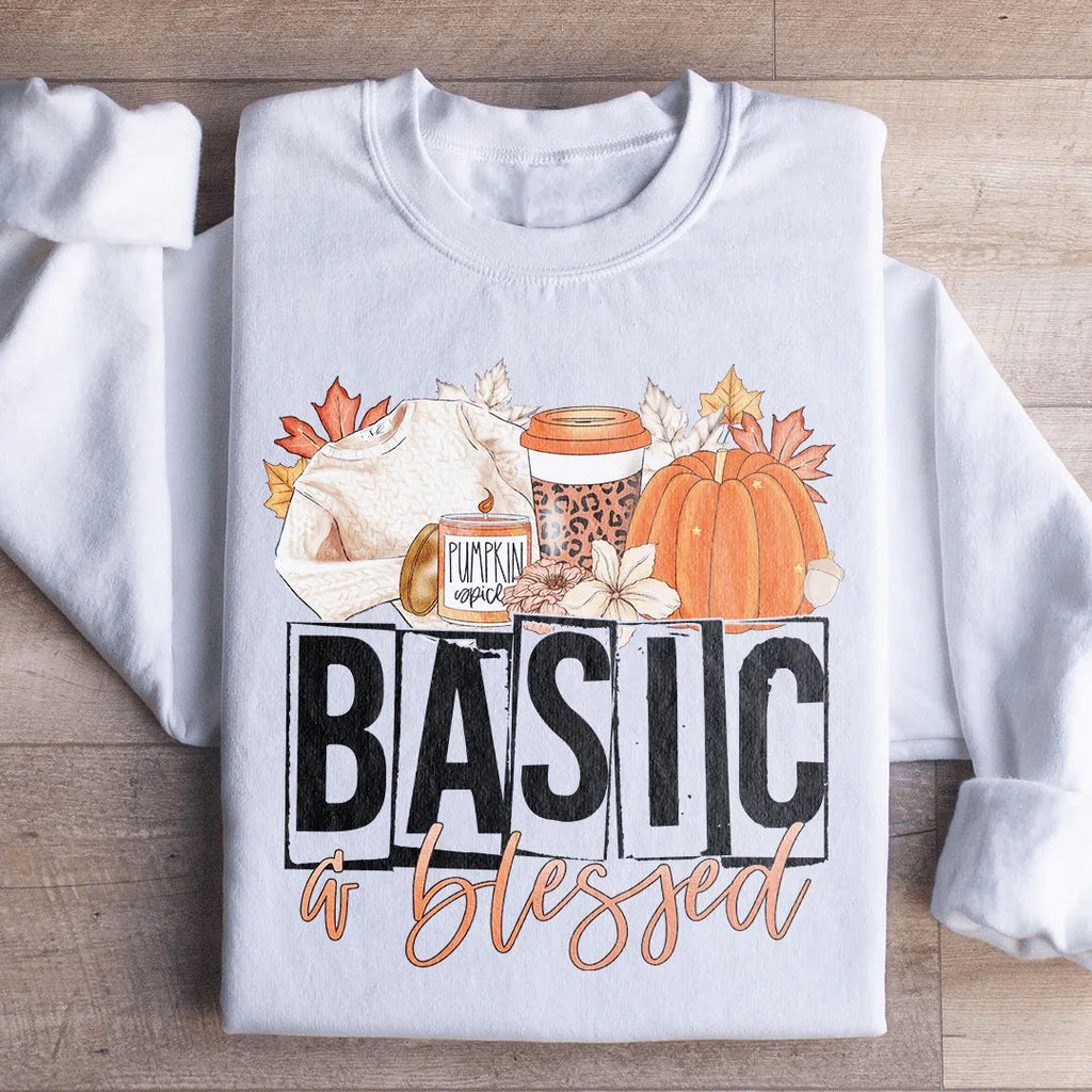 Basic & Blessed Sweatshirt Peachy Sunday