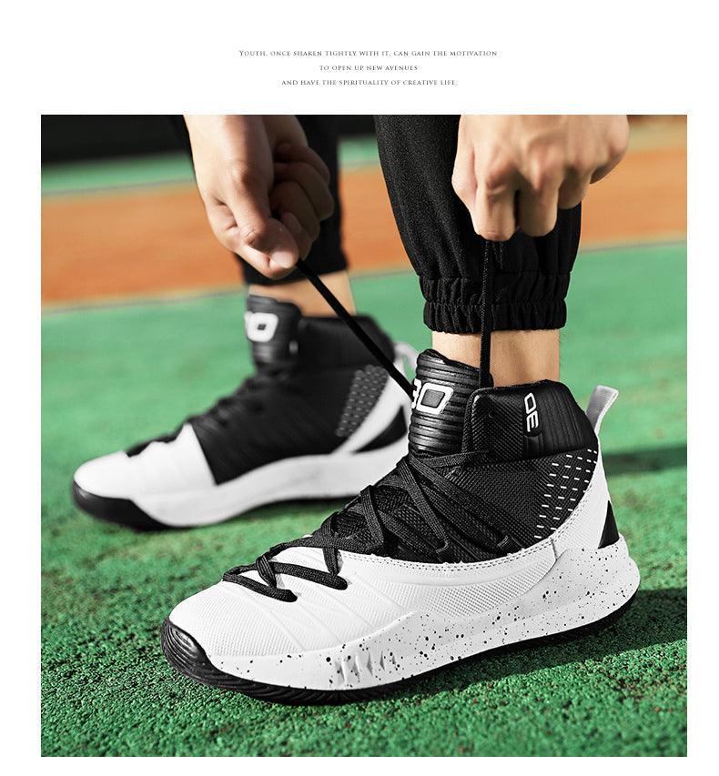 Basketball Black White Ankle Boots Mens Shoes Cushioning White Training Breathable Outdoor High Quality Sports Mens Sneakers Non Slip Outdoor Sneakers Cushioning Workout Sport Design Stevvex