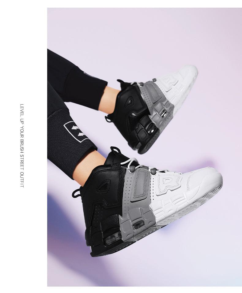 Basketball Mens Sneakers Sports Lace-up Outdoor Shoes For Men Luxury Design Men's Air Shoes Fashion Running Sneakers Non Slip Tennis Sport Athletic Walking Basketball Sneakers Stevvex
