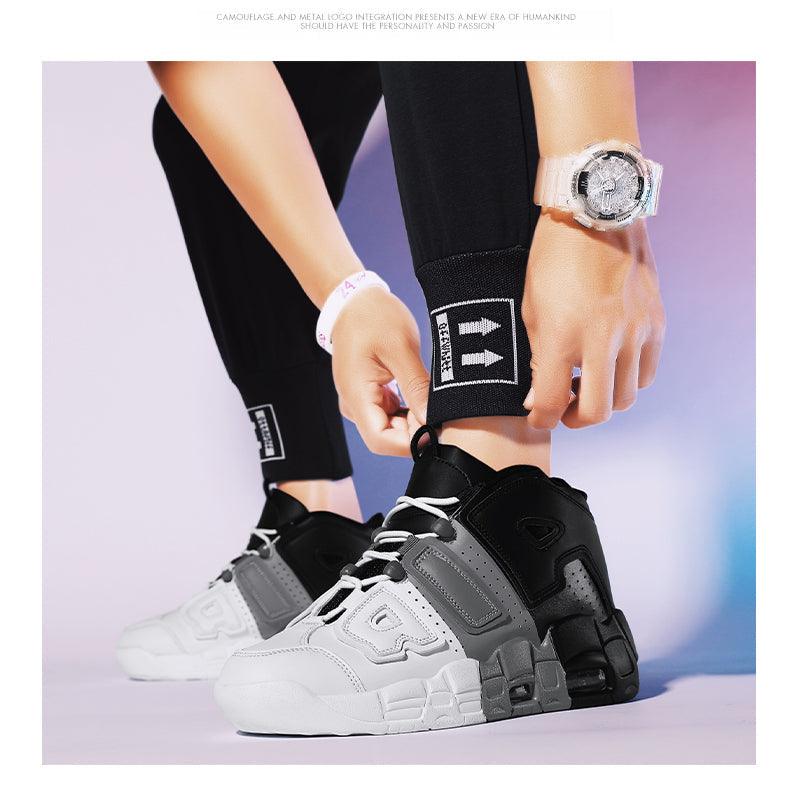 Basketball Mens Sneakers Sports Lace-up Outdoor Shoes For Men Luxury Design Men's Air Shoes Fashion Running Sneakers Non Slip Tennis Sport Athletic Walking Basketball Sneakers Stevvex