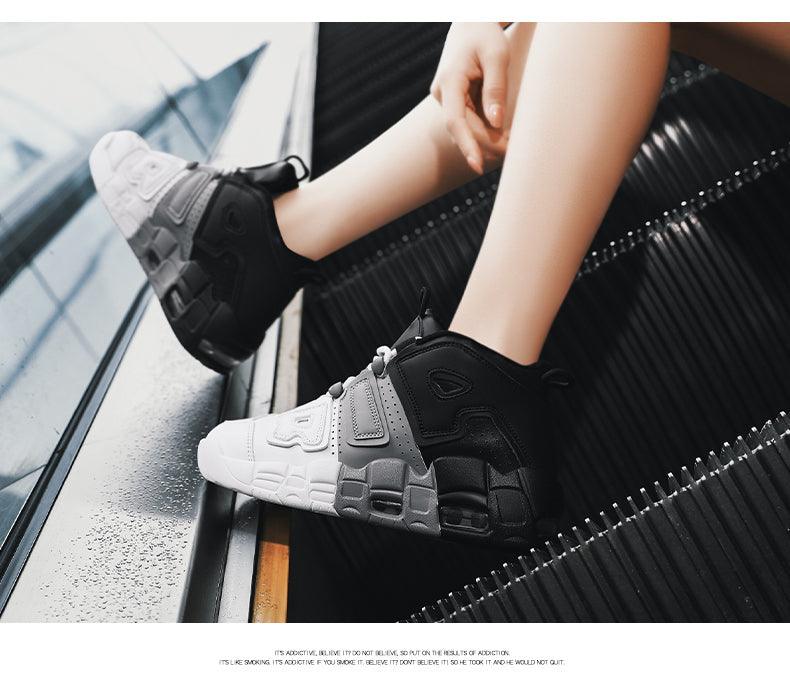 Basketball Mens Sneakers Sports Lace-up Outdoor Shoes For Men Luxury Design Men's Air Shoes Fashion Running Sneakers Non Slip Tennis Sport Athletic Walking Basketball Sneakers Stevvex