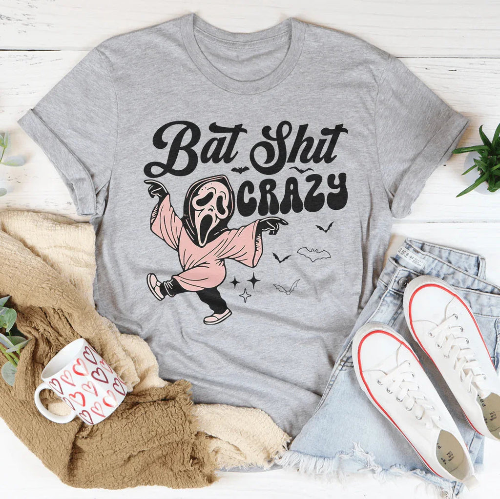 Bat Shit Crazy Tee Peachy Sunday
