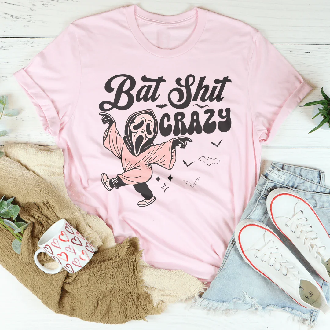 Bat Shit Crazy Tee Peachy Sunday