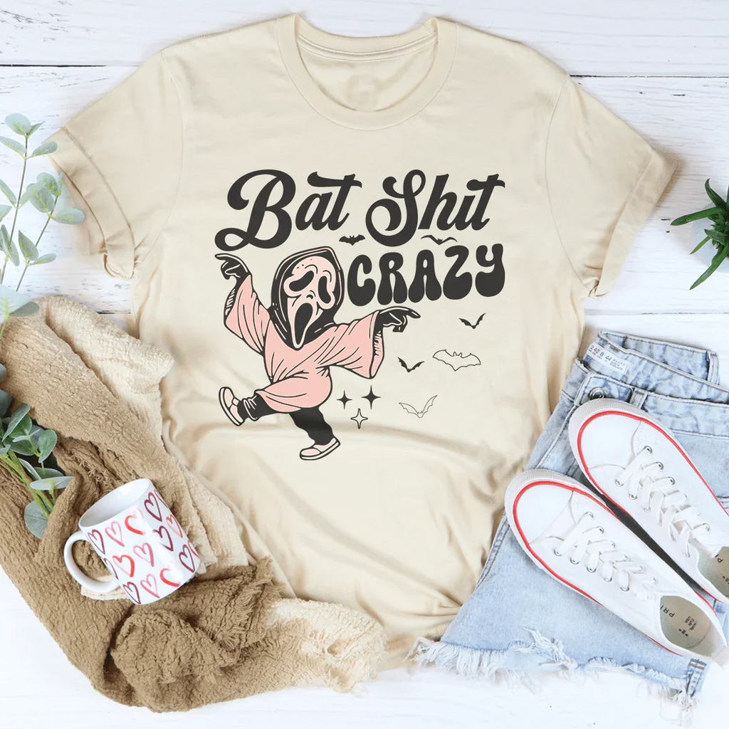Bat Shit Crazy Tee Peachy Sunday