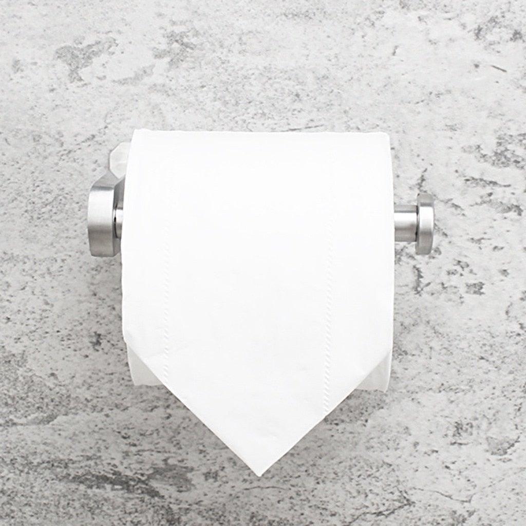 Bathroom Roll Paper Accessories Wall-Mounted Toilet Paper Holder Stainless Steel Kitchen Paper Towel Household Accessories Toilet Paper Holder Self Adhesive Bathroom Paper Towel Roll Holder Wall Moun Stevvex
