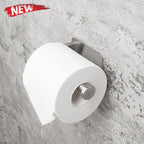 Bathroom Roll Paper Accessories Wall-Mounted Toilet Paper Holder Stainless Steel Kitchen Paper Towel Household Accessories Toilet Paper Holder Self Adhesive Bathroom Paper Towel Roll Holder Wall Moun Stevvex