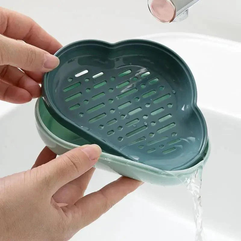Bathroom Soap Dish Box Cute Cartoon Clouds Soap Holder Home Shower Travel Container Soap Tray Drainer Box Bathroom Accessories Soap Dish with Drain Soap Holder Soap Saver Easy Cleaning Dry Stop  Soap Stevvex
