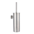 Bathroom Toilet Brush Holder Matt Black  Stainless Steel Toilet Brush Wall Mounted For Bathroom Storage And Organization Toilet Bowl Brush with Stainless Steel Handle Durable Bristles Deep Cleaning Compact Bathroom Brush Save Space Good Grip Stevvex