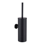 Bathroom Toilet Brush Holder Matt Black  Stainless Steel Toilet Brush Wall Mounted For Bathroom Storage And Organization Toilet Bowl Brush with Stainless Steel Handle Durable Bristles Deep Cleaning Compact Bathroom Brush Save Space Good Grip Stevvex