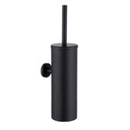 Bathroom Toilet Brush Holder Matt Black  Stainless Steel Toilet Brush Wall Mounted For Bathroom Storage And Organization Toilet Bowl Brush with Stainless Steel Handle Durable Bristles Deep Cleaning Compact Bathroom Brush Save Space Good Grip Stevvex