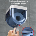 Bathroom Toilet Paper Holder Punch-free Waterproof Storage Box Toilet Paper Storage Rack Paper Towel Kitchen Storage Accessories Waterproof Toilet Paper Holder Wall Mounted Punch Free Paper Dispenser Transparent Storage Box Bathroom Kitchen Supply Stevvex