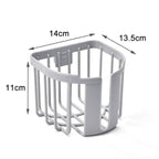 Bathroom Toilet Paper Holder Punch-free Waterproof Storage Box Toilet Paper Storage Rack Paper Towel Kitchen Storage Accessories Waterproof Toilet Paper Holder Wall Mounted Punch Free Paper Dispenser Transparent Storage Box Bathroom Kitchen Supply Stevvex