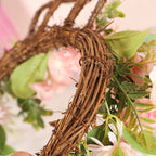 Easter Egg Simulation Wreath Easter Chrysanthemum Rabbit Modeling Decorative Pendant Pi-Mart