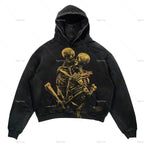 Punk Wind Ninja Printed Hoodies Pi-Mart