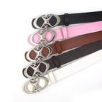 Fashion Wild Original Design Double Crescent Moon Cross Star Buckle Belt Pi-Mart