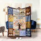 1pc Book Printed Blanket Bookworm, Book Manager, Gift Blanket For Reading Lovers, Home Casual Throw Blanket, Soft Warm Couch Blanket, Bed, Office Lunch Break Blanket, Multi-purpose Blanket For Camping Travel Lootquake LLC
