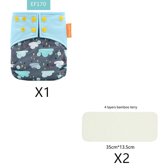 Bamboo charcoal deodorant cloth diapers