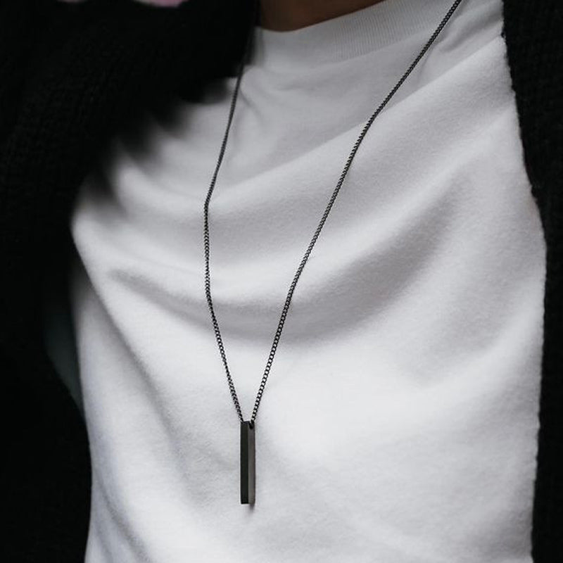 Rectangle Pendant Necklace - SJB-DIAMOND ELITES