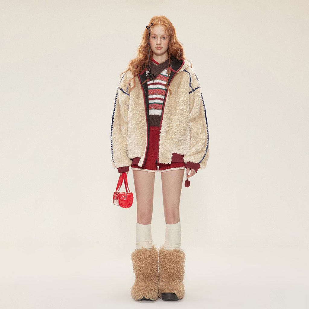 New Winter Velvet Cotton Clothes Lamb Wool Coat Pi-Mart