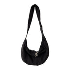 Nylon underarm shoulder crescent bag, hobo bag for women, French women underarm bag, crossbody bag lightweight - SJB-DIAMOND ELITES