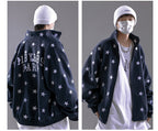 Autumn New Cardigans Star Hoodie Men Loose Pi-Mart
