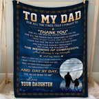 Cozy Fleece Blanket for Dad - Heartfelt Father's Day Gift, Soft Flannel Throw with Warmth for All Seasons, Perfect for Indoor and Outdoor Use Lootquake LLC