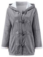 Full Size Pocketed Long Sleeve Hooded Toggle Jacket – Stylish & Functional Outerwear for Women Stevvex