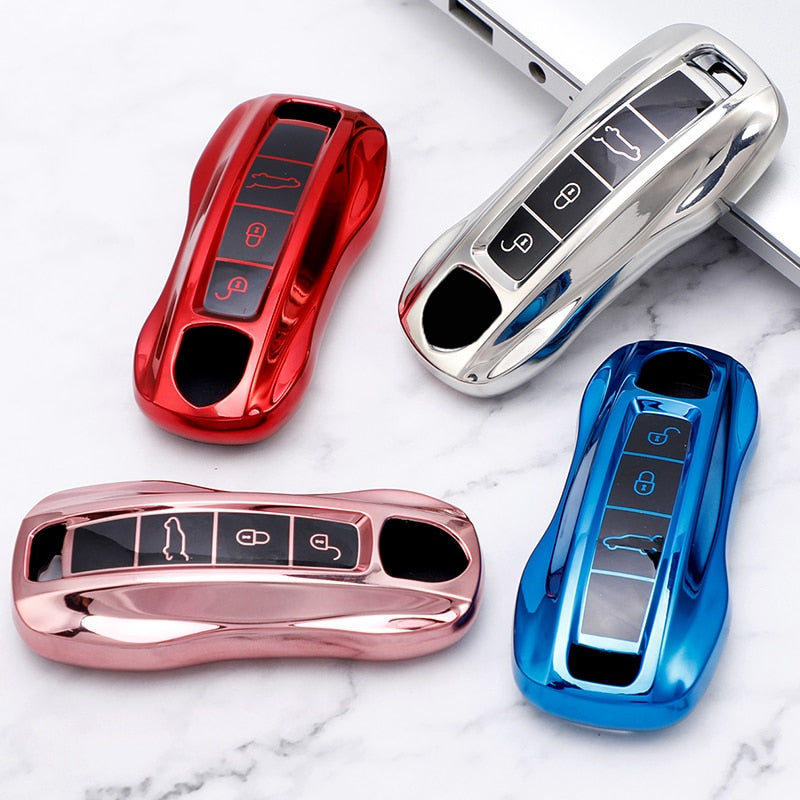 TPU Car Smart Key Case for Porsche - SJB-DIAMOND ELITES