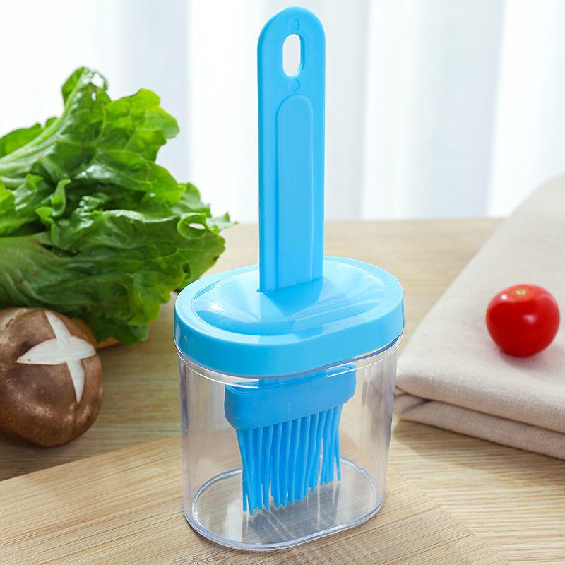 BBQ Brush Cleaning Nylon/Silicone Brush Baking Bread Cooking Oil Cream Tools Multipurpose Kitchen Utensil Tool Silicone Oil Bottle Brush Barbecue Portable Dining Restaurant Kitchen Cooking BBQ Accessories Stevvex