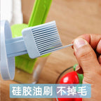 BBQ Brush Cleaning Nylon/Silicone Brush Baking Bread Cooking Oil Cream Tools Multipurpose Kitchen Utensil Tool Silicone Oil Bottle Brush Barbecue Portable Dining Restaurant Kitchen Cooking BBQ Accessories Stevvex