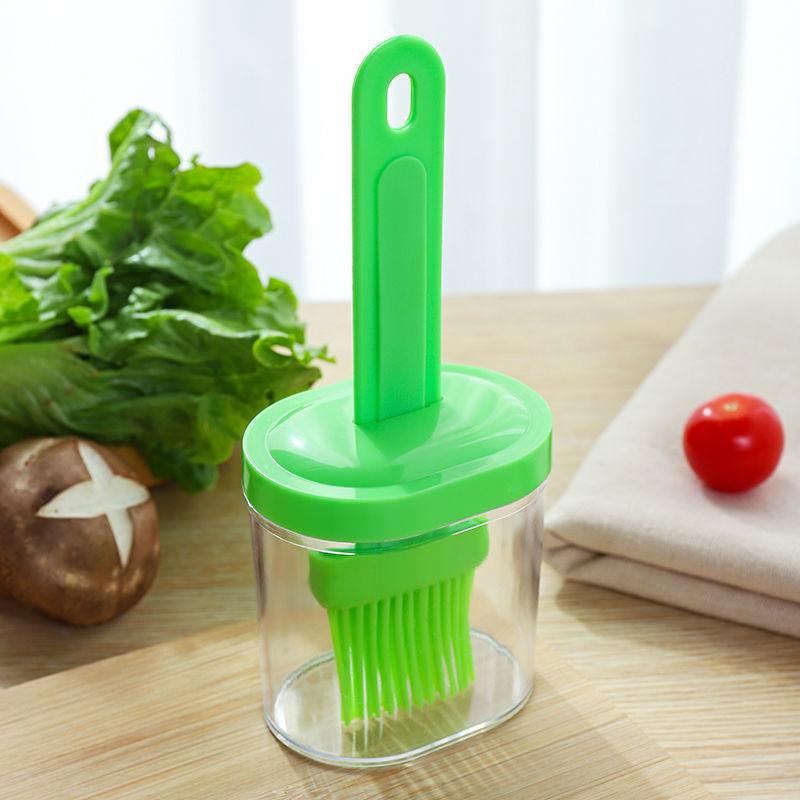 BBQ Brush Cleaning Nylon/Silicone Brush Baking Bread Cooking Oil Cream Tools Multipurpose Kitchen Utensil Tool Silicone Oil Bottle Brush Barbecue Portable Dining Restaurant Kitchen Cooking BBQ Accessories Stevvex