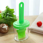 BBQ Brush Cleaning Nylon/Silicone Brush Baking Bread Cooking Oil Cream Tools Multipurpose Kitchen Utensil Tool Silicone Oil Bottle Brush Barbecue Portable Dining Restaurant Kitchen Cooking BBQ Accessories Stevvex