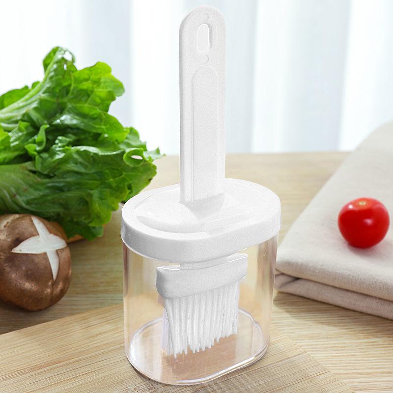 BBQ Brush Cleaning Nylon/Silicone Brush Baking Bread Cooking Oil Cream Tools Multipurpose Kitchen Utensil Tool Silicone Oil Bottle Brush Barbecue Portable Dining Restaurant Kitchen Cooking BBQ Accessories Stevvex