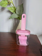 BBQ Brush Cleaning Nylon/Silicone Brush Baking Bread Cooking Oil Cream Tools Multipurpose Kitchen Utensil Tool Silicone Oil Bottle Brush Barbecue Portable Dining Restaurant Kitchen Cooking BBQ Accessories Stevvex