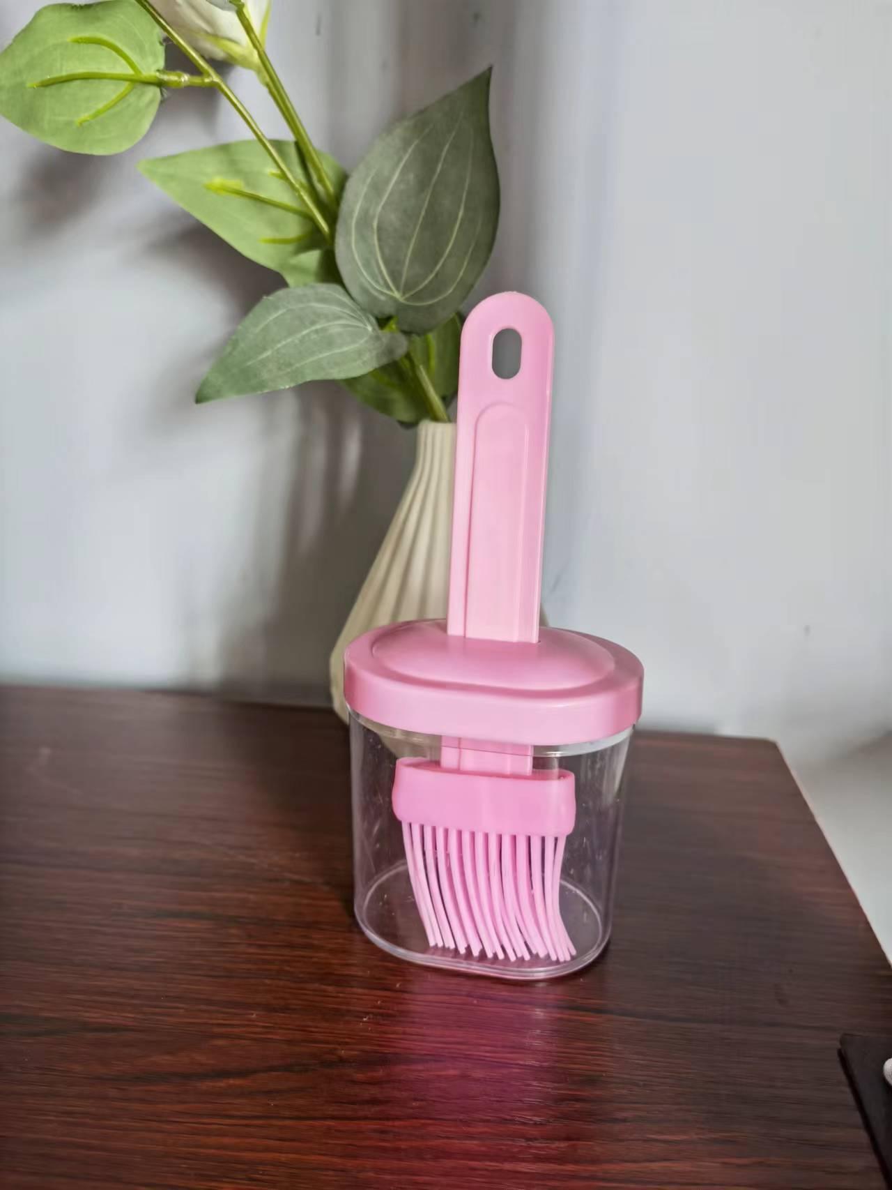 BBQ Brush Cleaning Nylon/Silicone Brush Baking Bread Cooking Oil Cream Tools Multipurpose Kitchen Utensil Tool Silicone Oil Bottle Brush Barbecue Portable Dining Restaurant Kitchen Cooking BBQ Accessories Stevvex