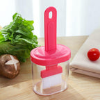 BBQ Brush Cleaning Nylon/Silicone Brush Baking Bread Cooking Oil Cream Tools Multipurpose Kitchen Utensil Tool Silicone Oil Bottle Brush Barbecue Portable Dining Restaurant Kitchen Cooking BBQ Accessories Stevvex