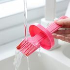 BBQ Brush Cleaning Nylon/Silicone Brush Baking Bread Cooking Oil Cream Tools Multipurpose Kitchen Utensil Tool Silicone Oil Bottle Brush Barbecue Portable Dining Restaurant Kitchen Cooking BBQ Accessories Stevvex