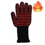 BBQ Gloves Silicone Heat-Resistant Glove Kitchen Microwave Oven Mitts 500 800 Degree Fireproof And Non-Slip Barbecue Gloves  Kitchen Gloves Long Wrist Protect Non-Slip Silicone for Barbecue Cooking Stevvex