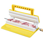 BBQ Meat String Machine Barbecue Skewer Tools Portable Skewer Kebab Maker Box Machine Grill Kitchen Accessories Automatic Meat Skewer Tools Beef Easy Wear Meat Maker Grill Barbecue Kitchen Accessories Tools Stevvex